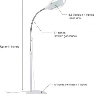 Brightech LightView Pro LED Magnifying Floor Lamp