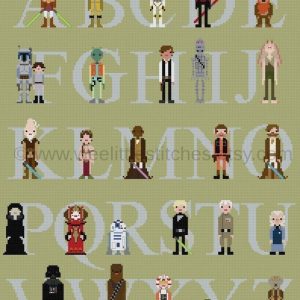 2. Star Wars Alphabet Sampler pattern