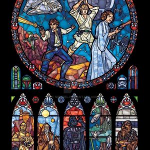 Star Wars Stainted Glass Cross Stitch Kit