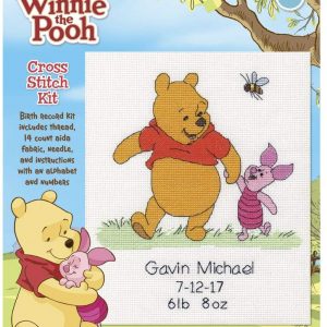 Dimensions Disney Winnie The Pooh Birth Record Counted Cross Stitch Kit