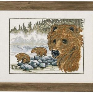 Permin The Brown Bear Counted Cross-Stitch Kit