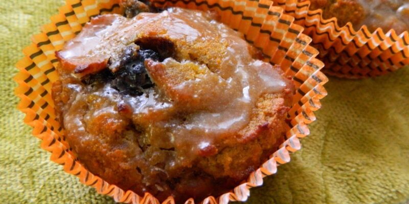 Grain Free Pumpkin Blueberry Muffins