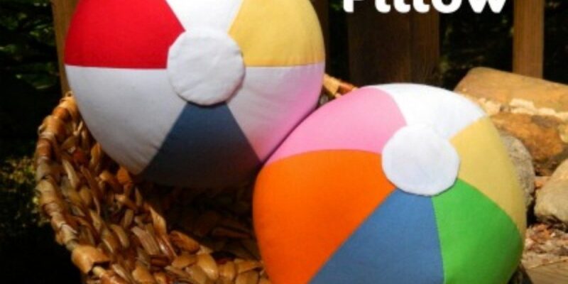 {DIY} 6 Piece Beach Ball Pillow