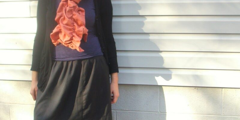 DIY Beginners Anthropologie-inspired Ruffled Scarf